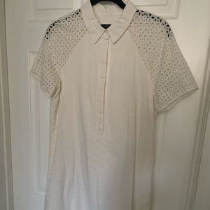 J.Crew White Eyelet Dress Size 6